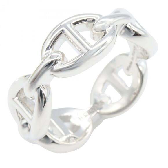 Hermes Hermès Chaine d'Ancre Ring PM 925 Sterling Silver Women's